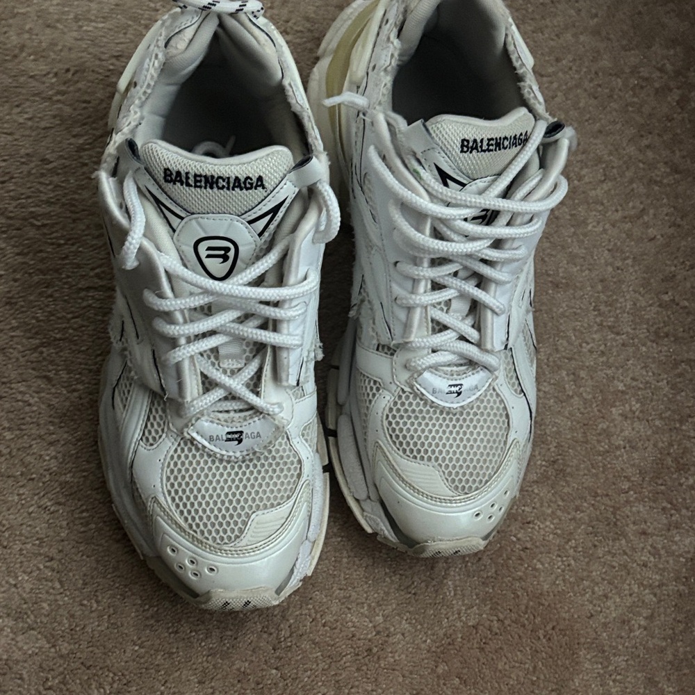 Balenciaga White Athletic Shoes